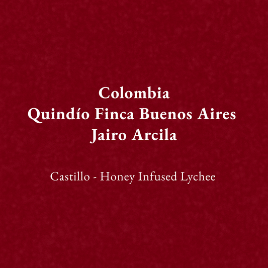 Colombia Quindío -Finca Buenos Aires - Jairo Arcila - Castillo - Honey Infused Lychee(100g)