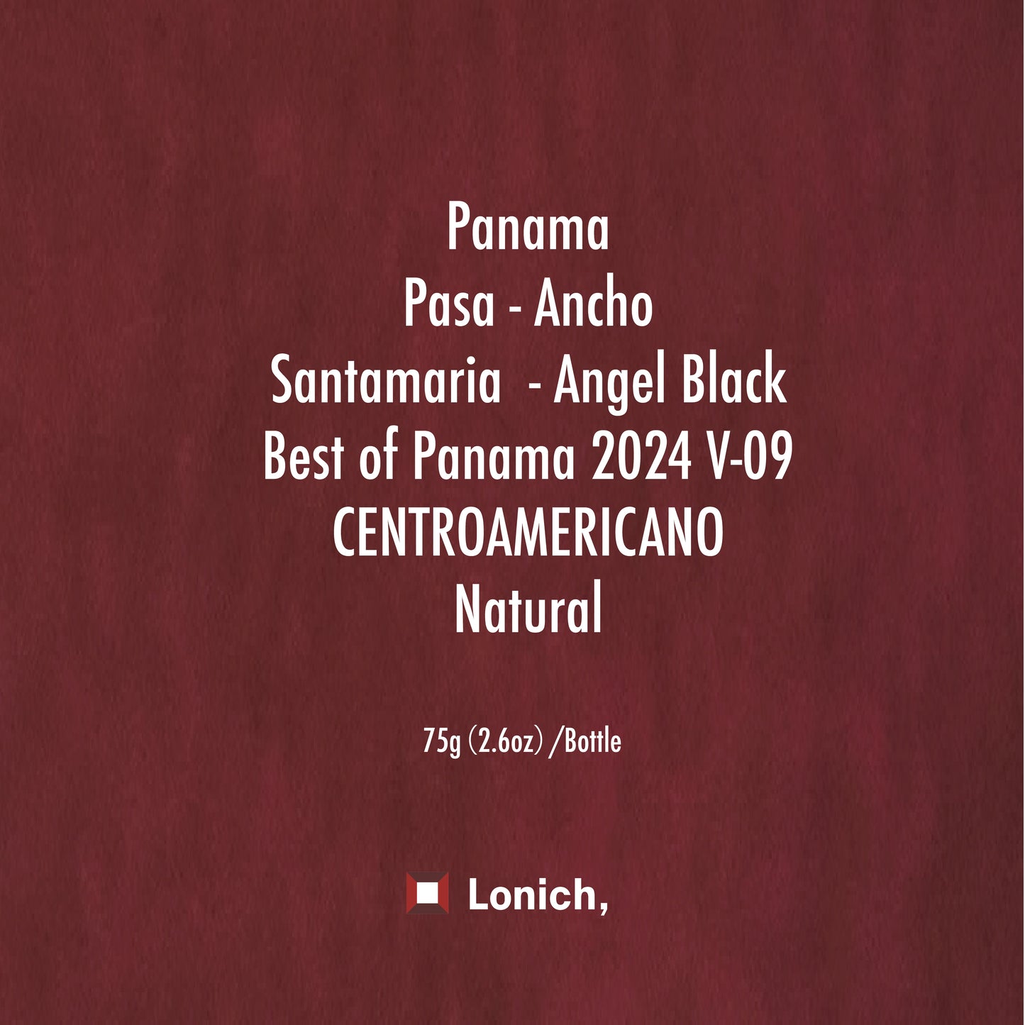 Panama Santamaria - Angel Black/Natural/ Centroamericano/Best of Panama 2024 V-09