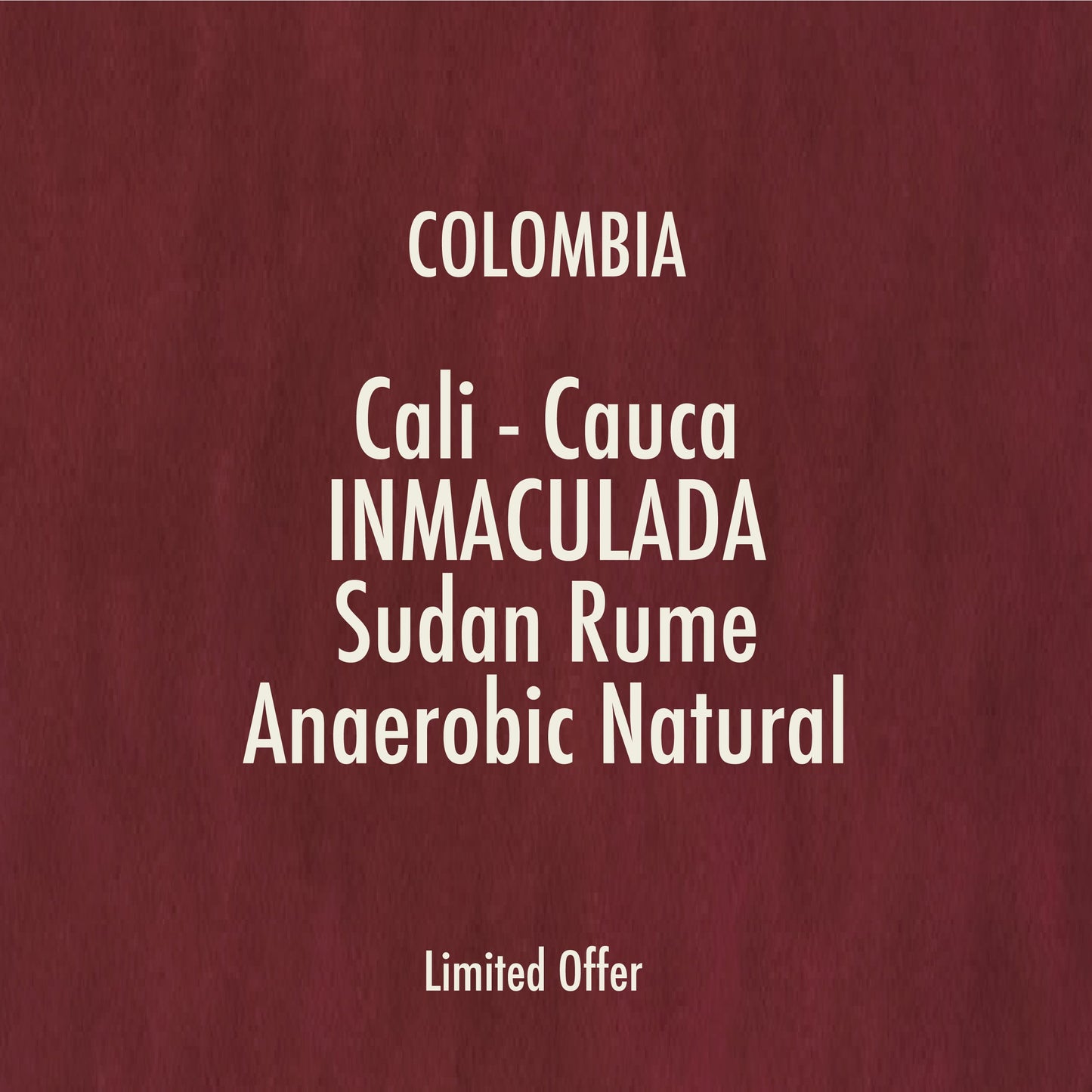Colombia-Inmaculada/Sudan Rume/Anaerobic Natural (75g)
